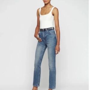 NWOT Reformation liza ultra high rise straight jeans sz 30